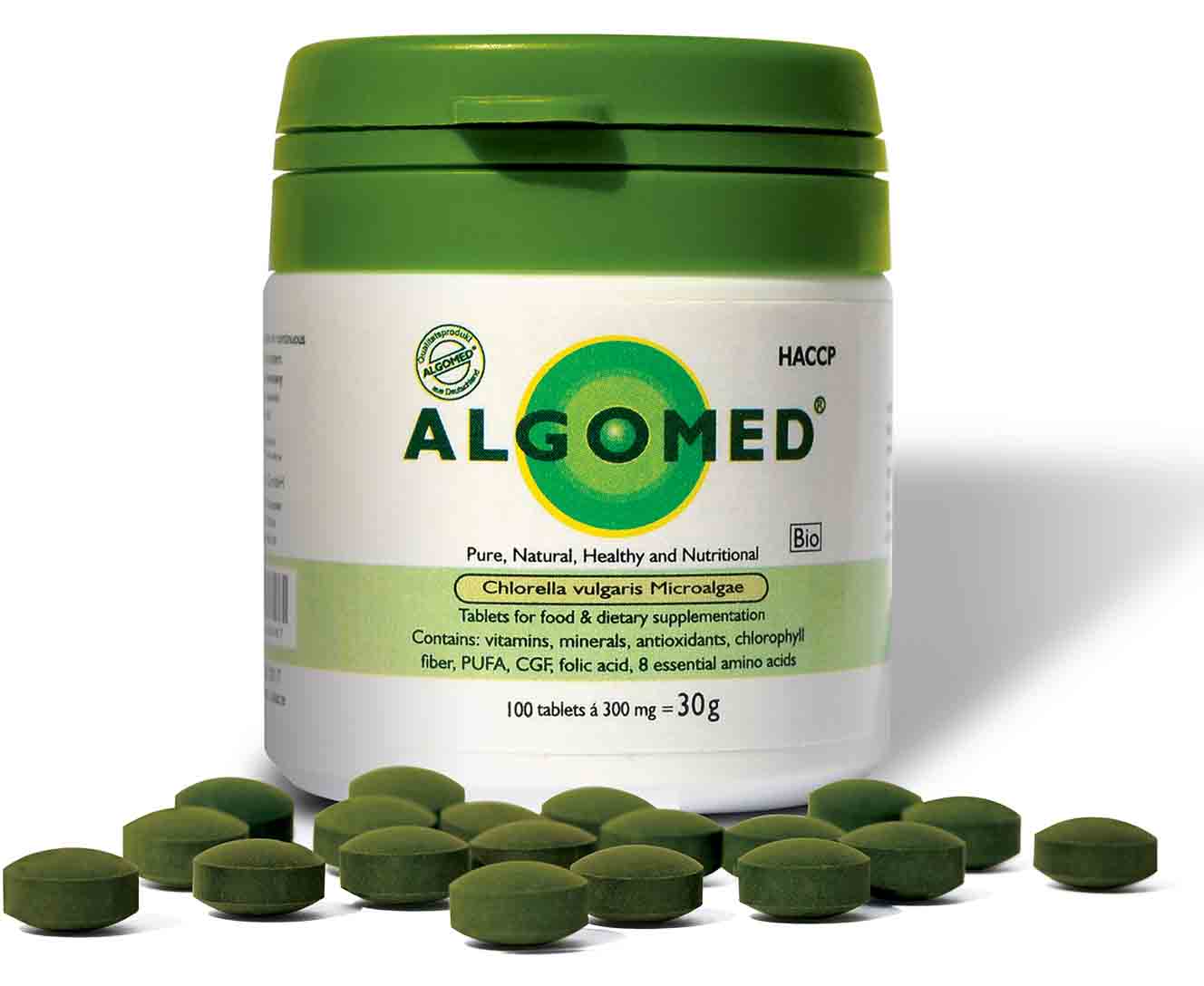آلگومد، مکمل کلرلا با فرمول علمی و تولید کنترل‌شده